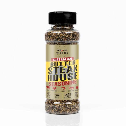 Spiceworks Buttery Steakhouse Seasoning 115g bottle