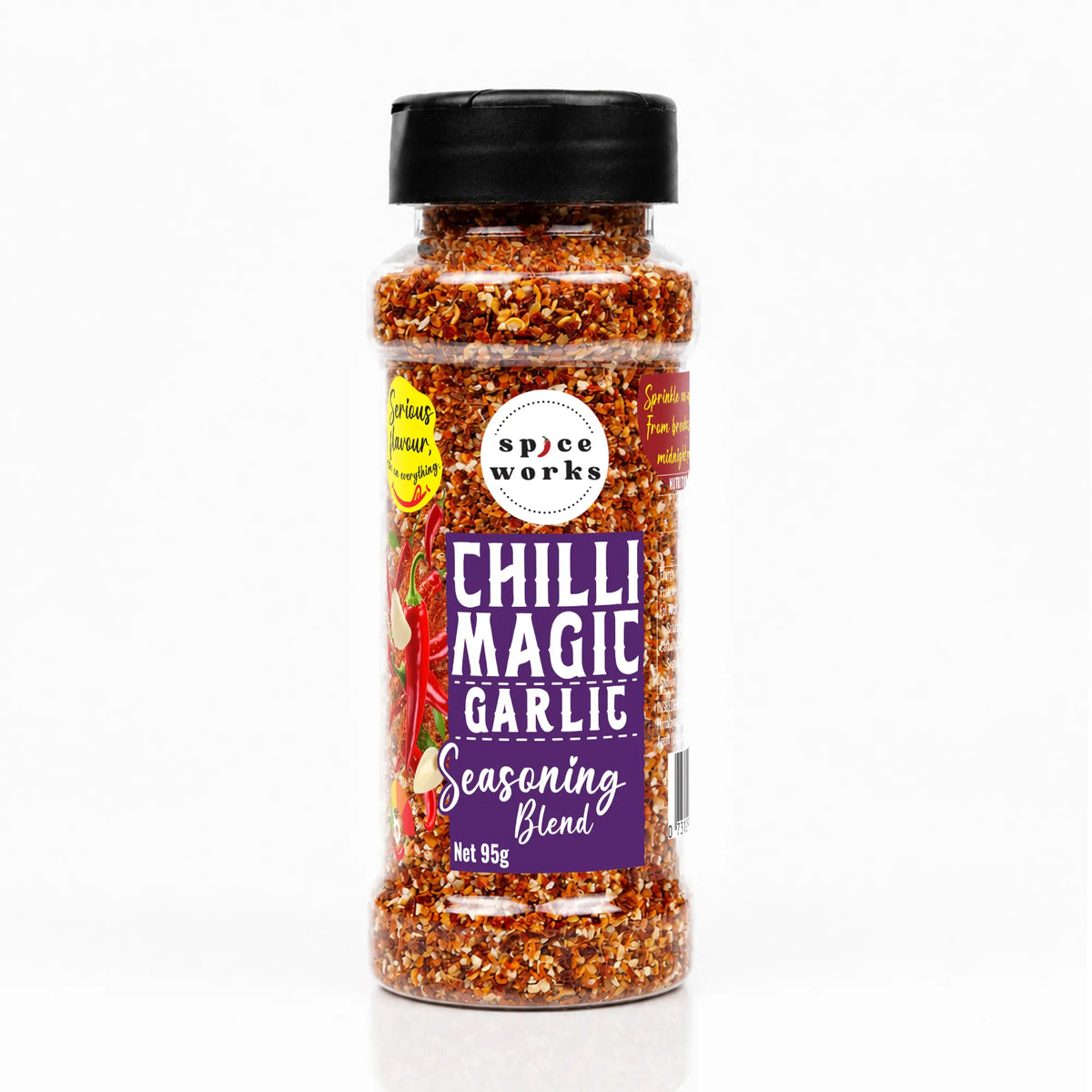 Spiceworks Chilli Magic Garlic Seasoning 95g bottle
