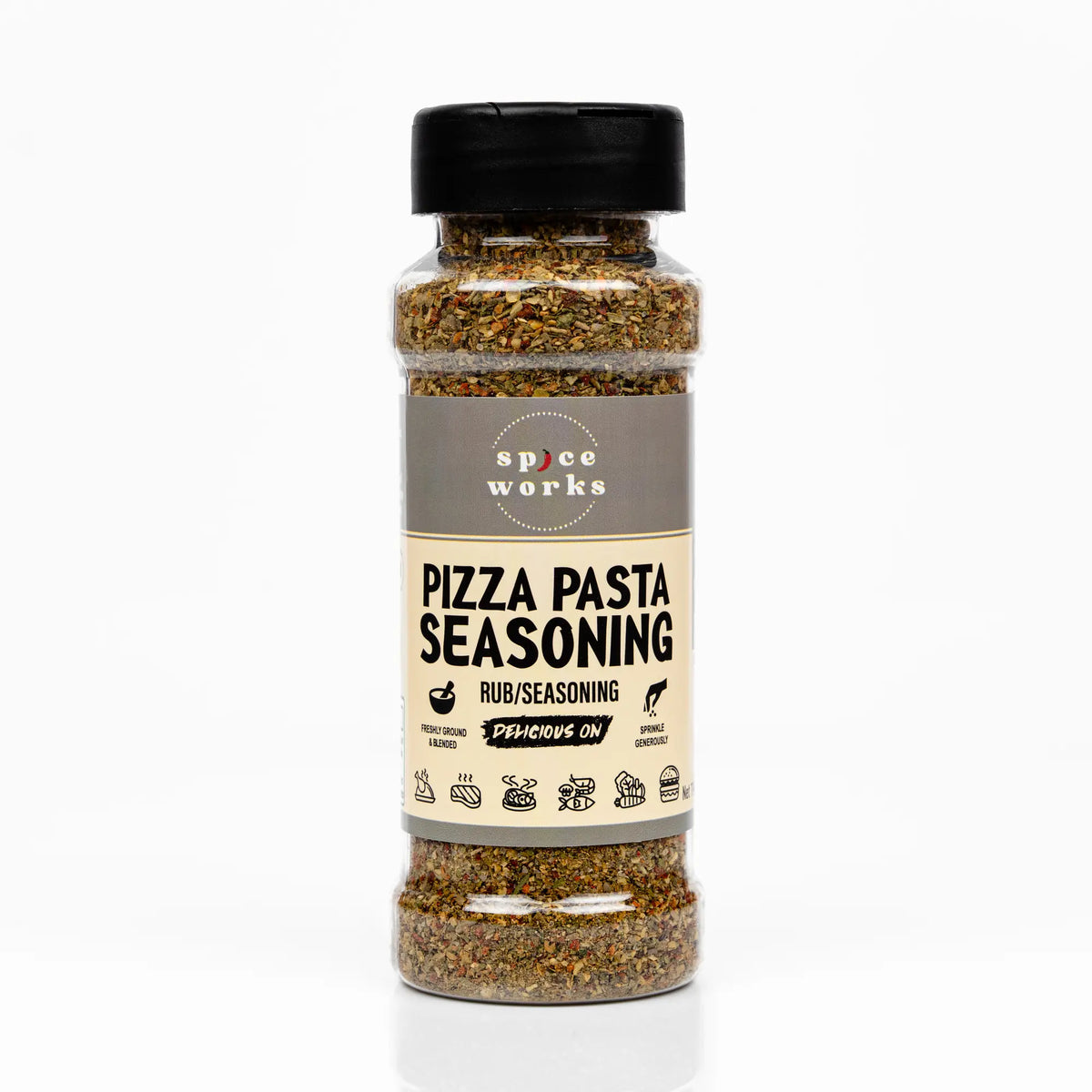 Spiceworks Pizza Pasta Seasoning 120g bottle
