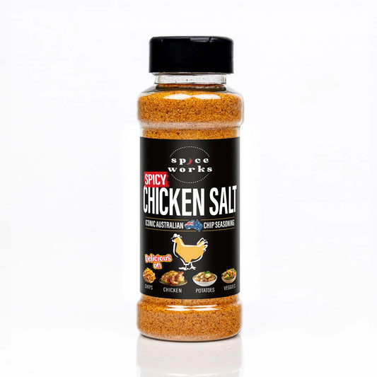 Spiceworks Spicy Chicken Salt 185g bottle
